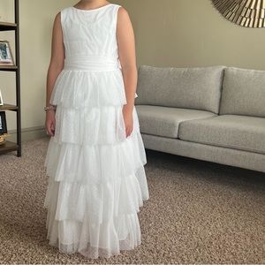 Little girls White Tulle Dress